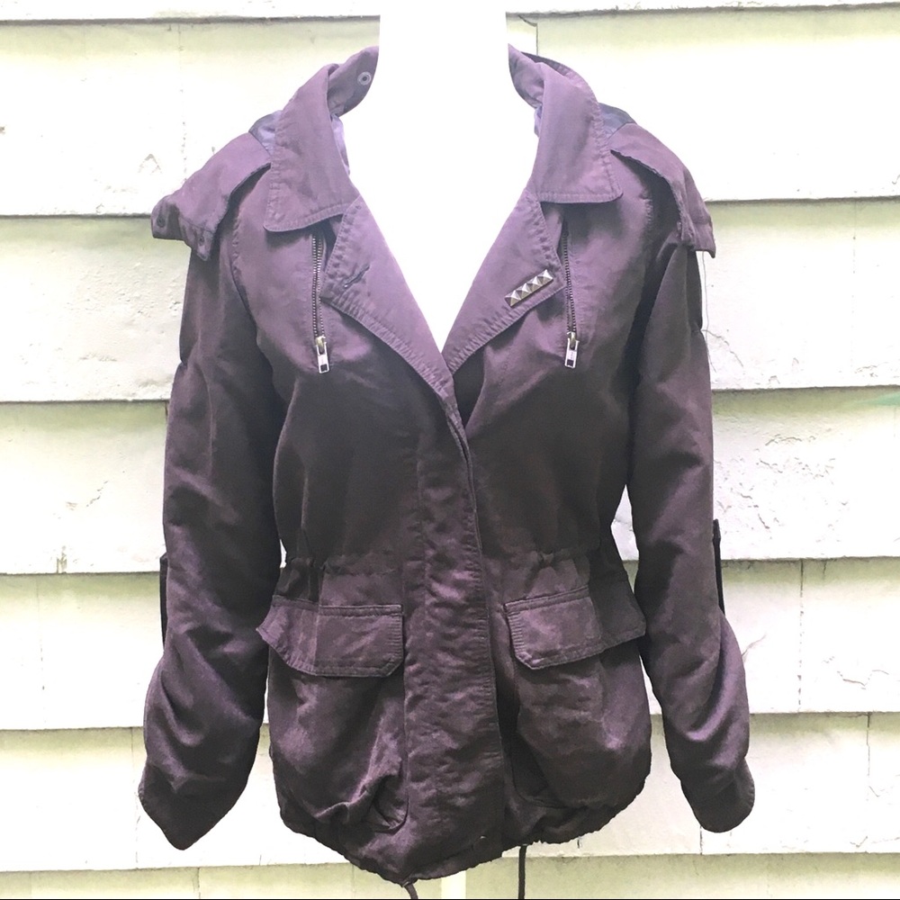 Obey Gray Studded Utility Jacket